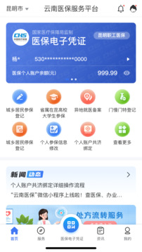 云南醫(yī)保服務(wù)截圖