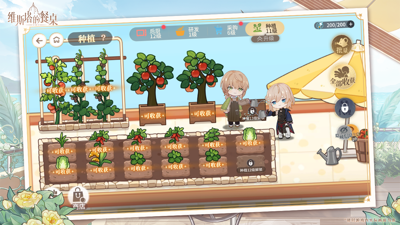 維斯塔的餐桌截圖預覽