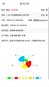 易問八字截圖