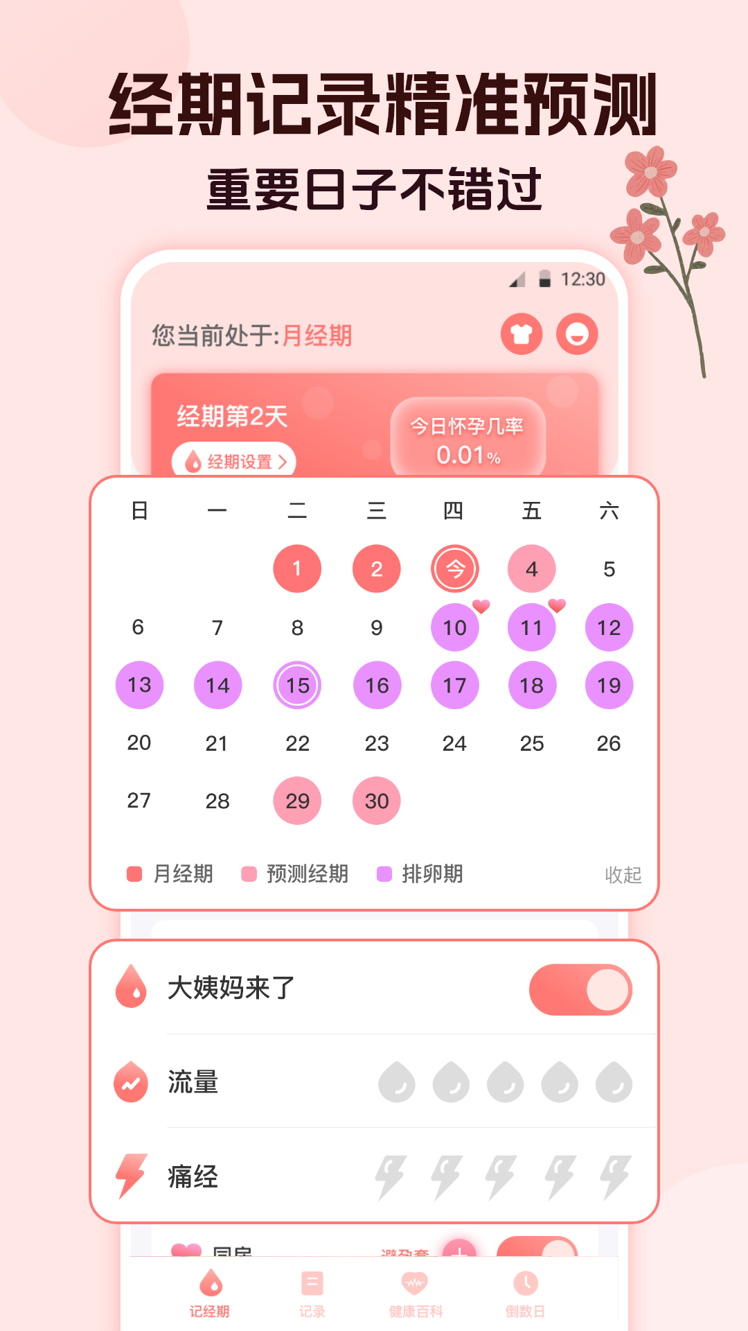 經(jīng)期大姨媽助手截圖預(yù)覽