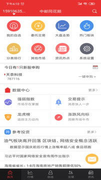 中郵同花順截圖