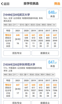 優(yōu)選志愿截圖