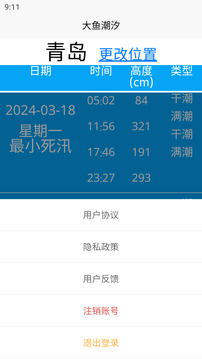 大魚潮汐截圖