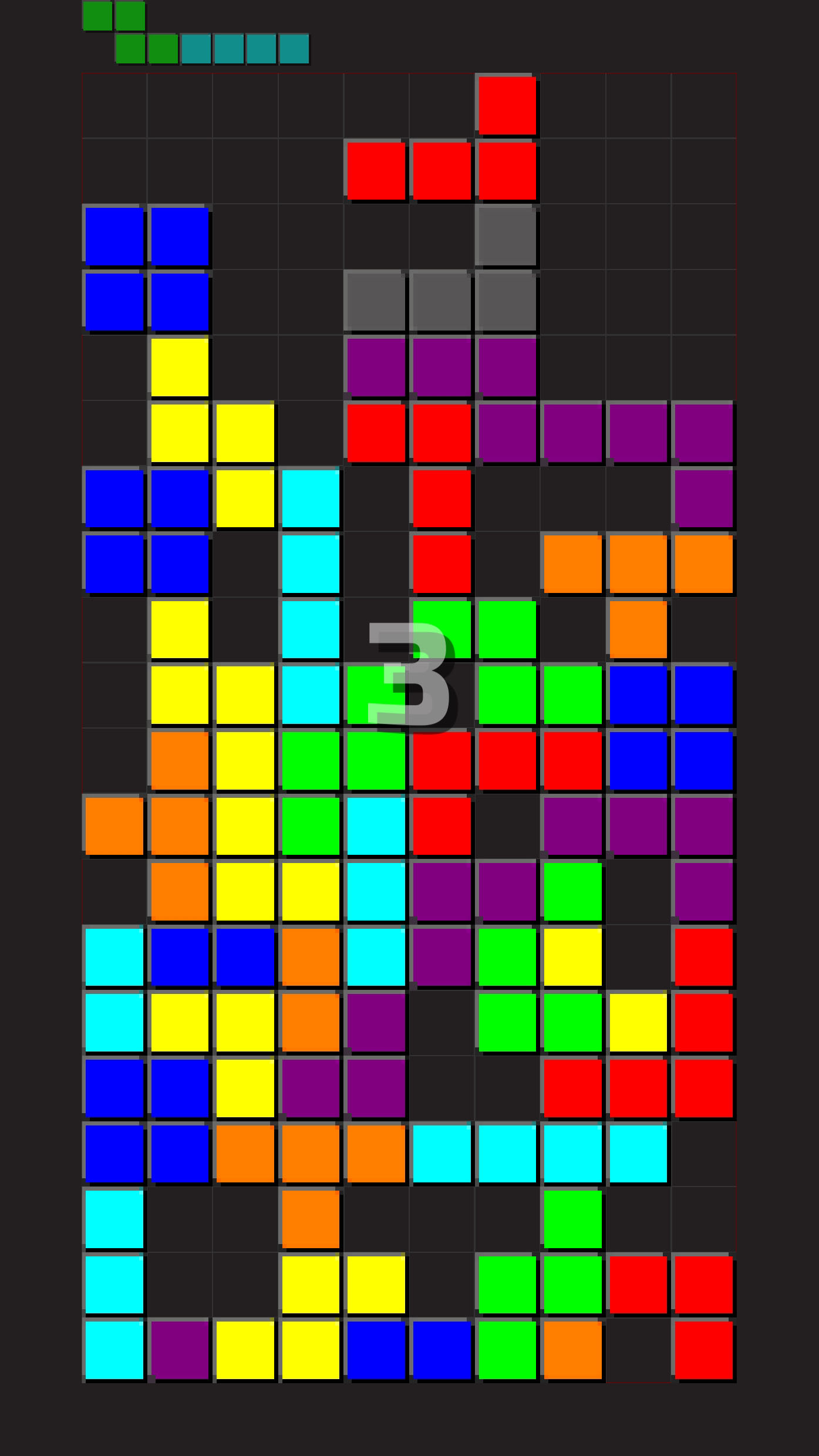 單手俄羅斯方塊截圖預(yù)覽