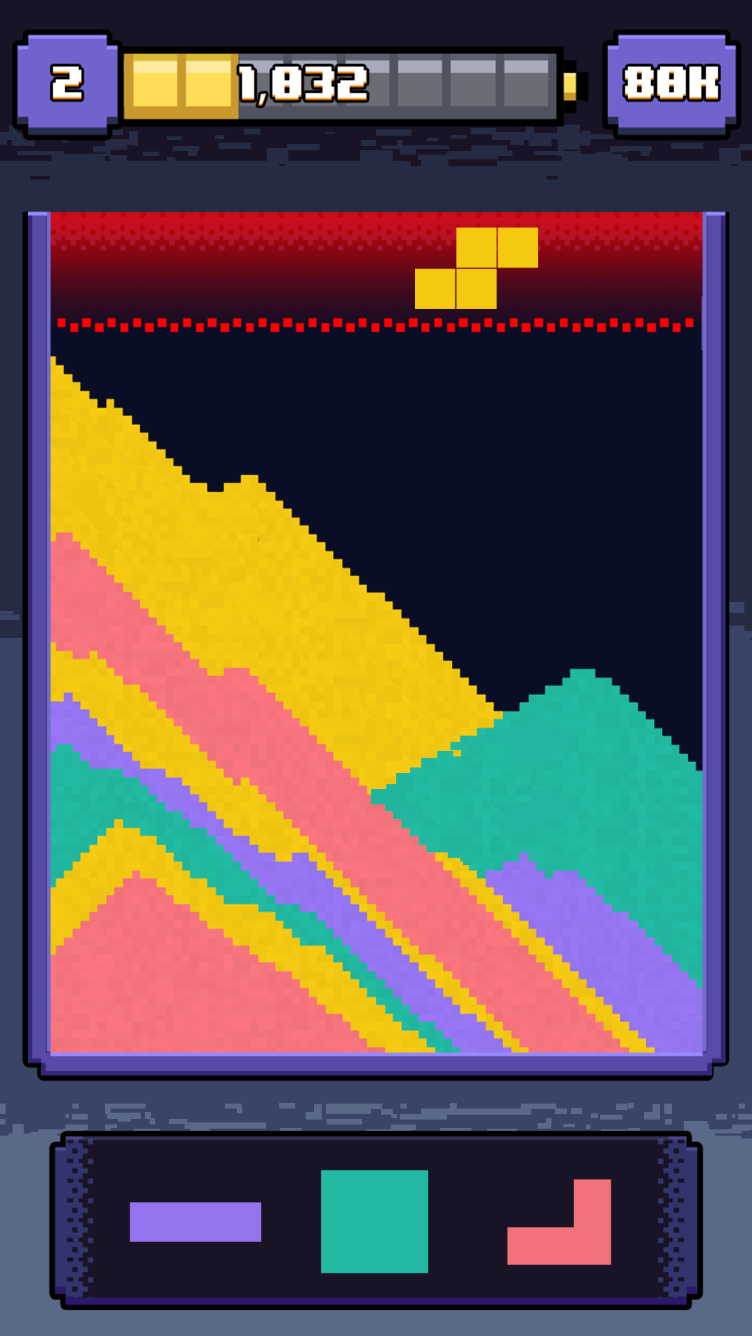 流沙俄羅斯方塊截圖預覽