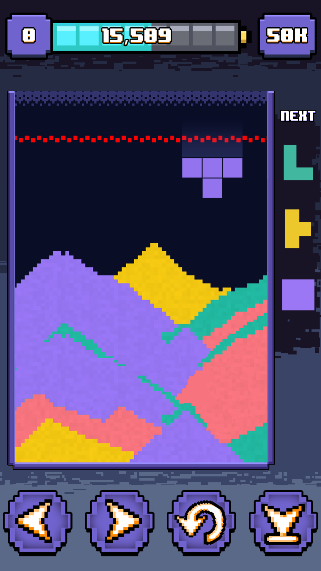 流沙俄羅斯方塊截圖預覽