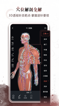 中醫(yī)經(jīng)絡(luò)穴位-3D針灸與中醫(yī)百科截圖