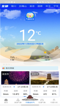 寧夏智慧氣象截圖