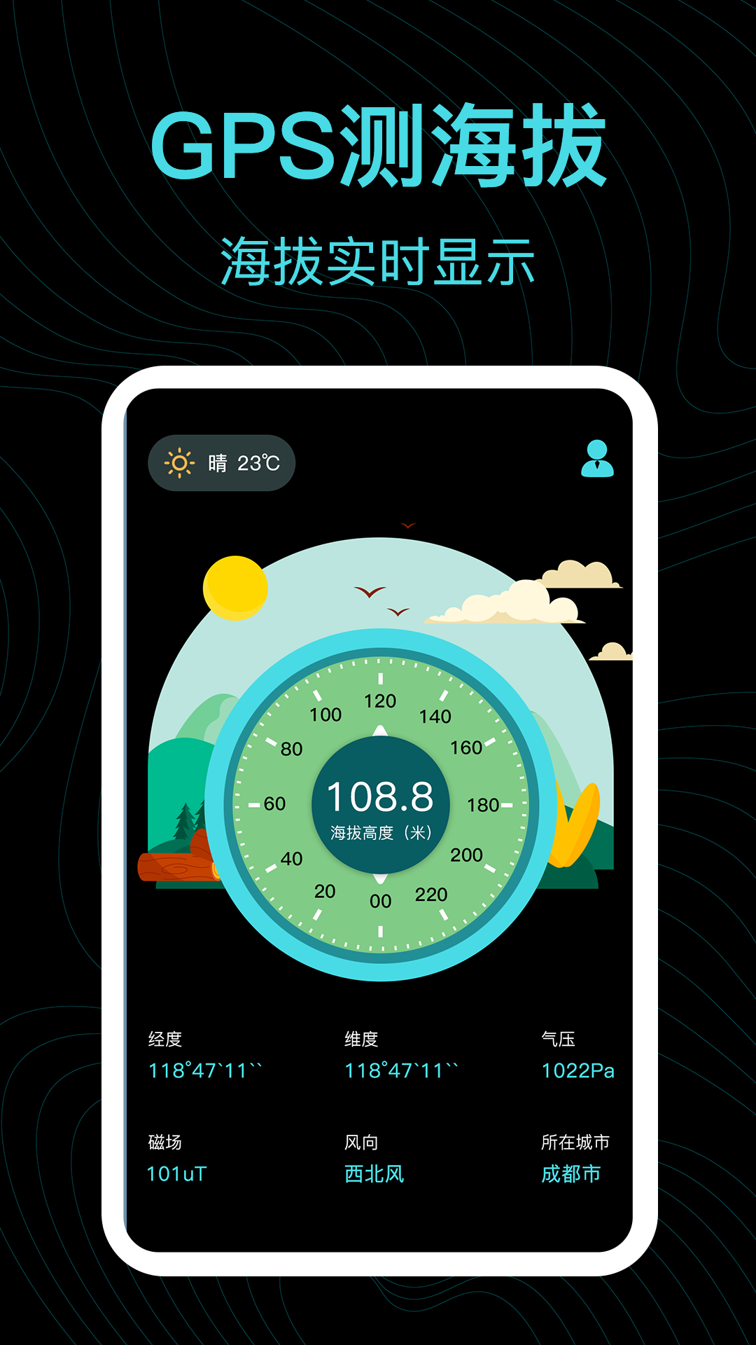 海拔高度截圖預覽