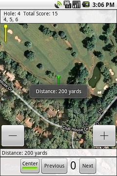简单的高尔夫GPS截图
