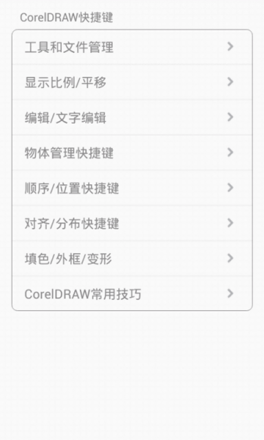 coreldraw快捷键截图2