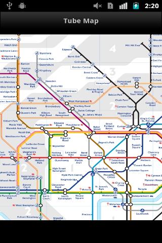 伦敦地铁轨道交通图截图2