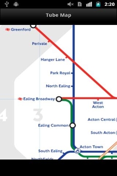 伦敦地铁轨道交通图截图