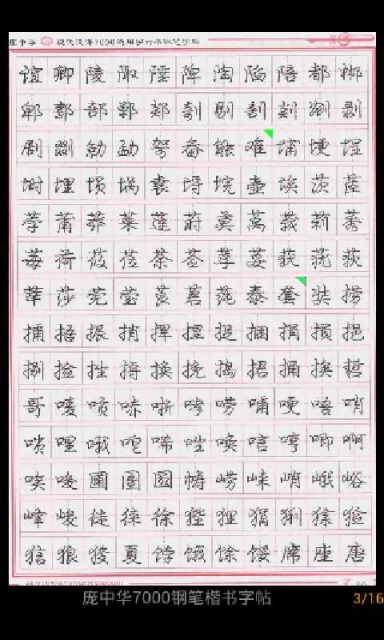 庞中华7000钢笔楷书字帖截图4