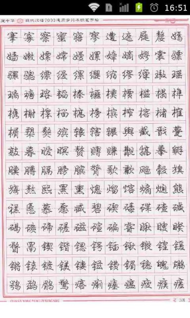 庞中华现代汉语通用字行书钢笔字帖截图2