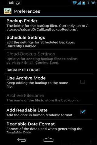 Call Logs Backup & Restore Pro截图1