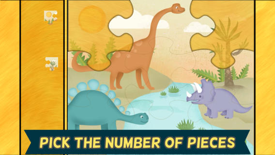 孩子们的恐龙拼图游戏  DinoPuzzles截图1