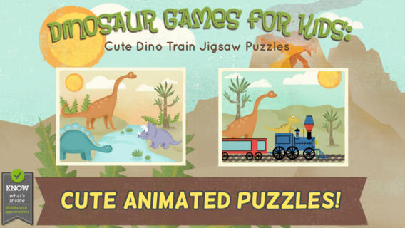 孩子们的恐龙拼图游戏  DinoPuzzles截图5