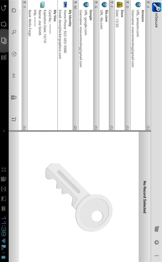 mSecure密码管理截图5