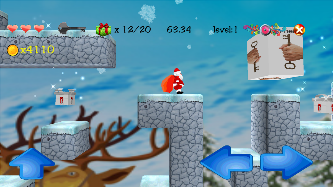 3D圣诞老人大冒险 3D Santa Rush截图2