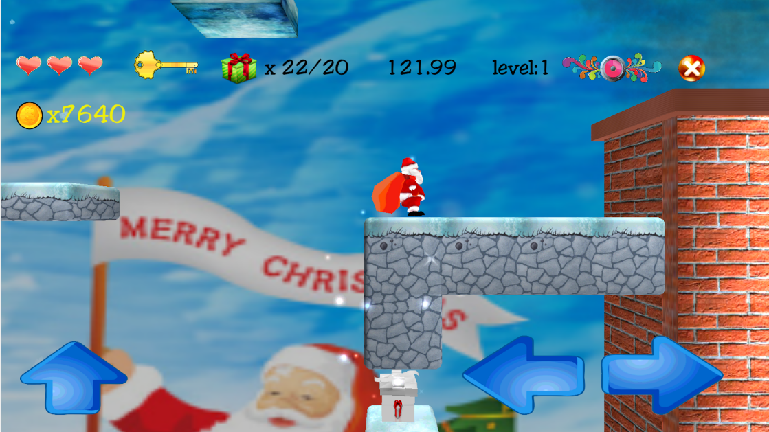 3D圣诞老人大冒险 3D Santa Rush截图5