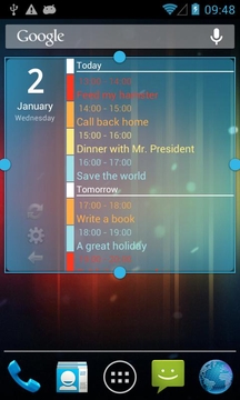 桌面日程插件  Clean Calendar Widget Pro截图