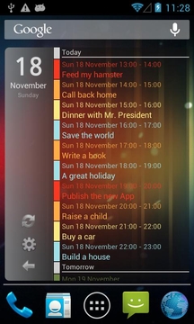 桌面日程插件  Clean Calendar Widget Pro截图