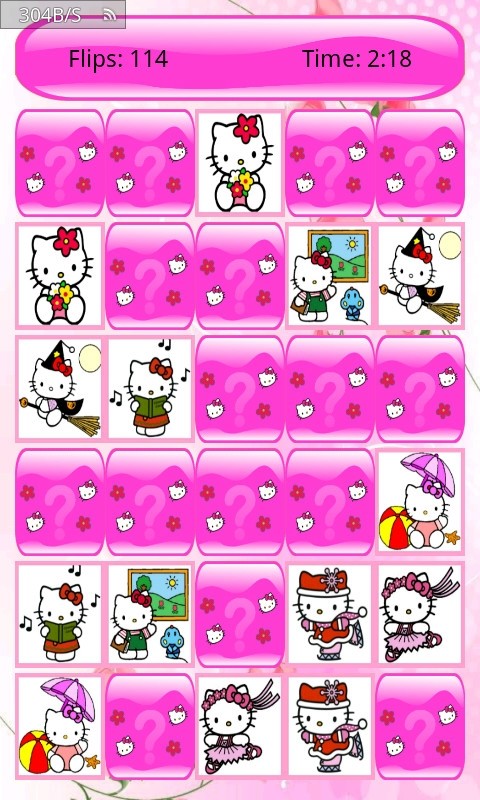 Hello Kitty 记忆卡片截图1