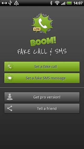 BOOM! Fake call and SMS Lite截图2