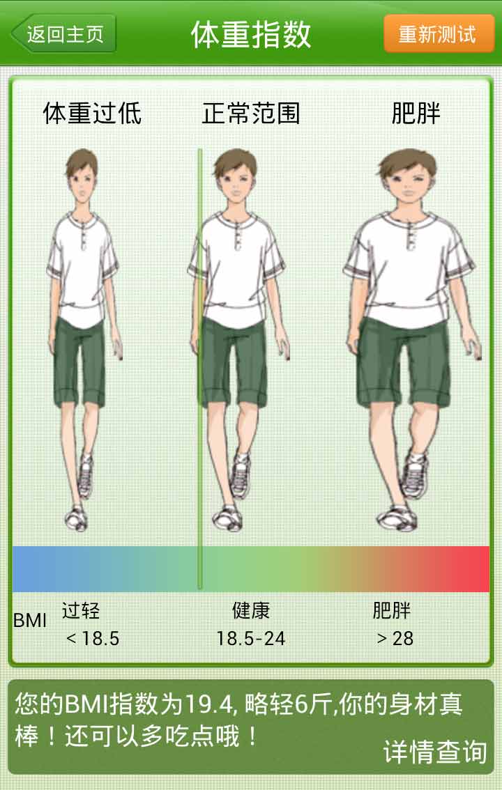 标准体重测试截图1