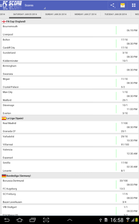 实况足球比分 FC SCORE截图1