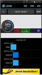 BatteryProgBar dark UCCW Skin截图1