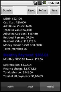 Lease Calculator截图1