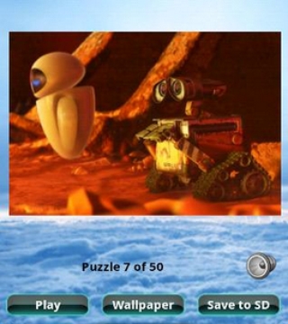 WALL-E的益智游戏。Wall-E Puzzle截图