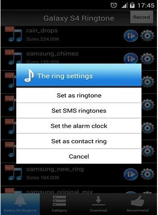 三星GalaxyS4铃声截图4
