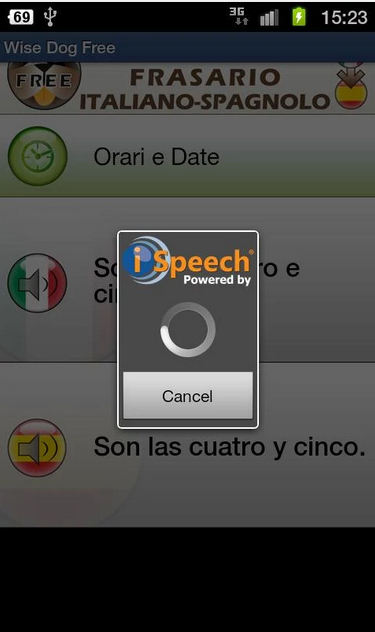 Frasario free spagnolo 截图2