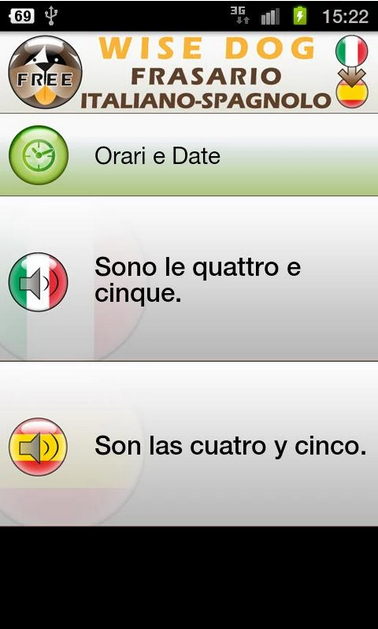 Frasario free spagnolo 截图3