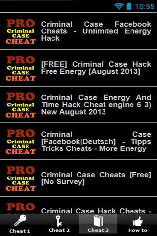 Cheats of Criminal Case截图3