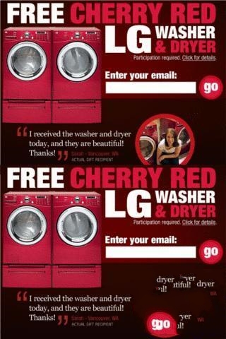 免费LG洗衣机和烘干机！截图1