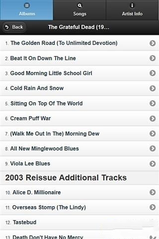 Grateful Dead的所有歌词截图3