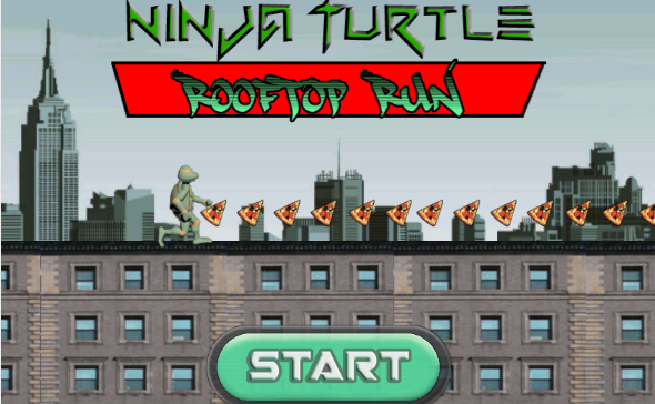 Ninja Turtle Rooftop Run截图2