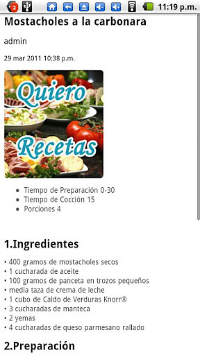 Quiero Recetas截图1