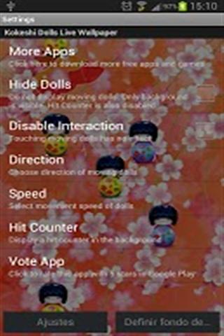 Kokeshi Dolls Live Wallpaper截图1