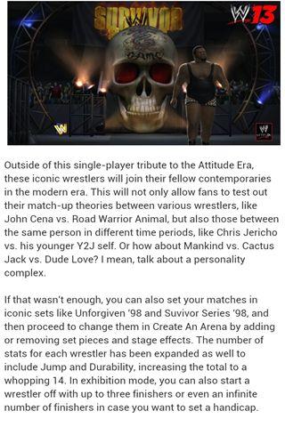 WWE 13球迷指南截图1