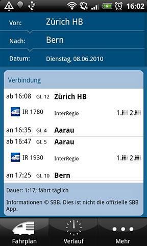 Timetable Switzerland截图3