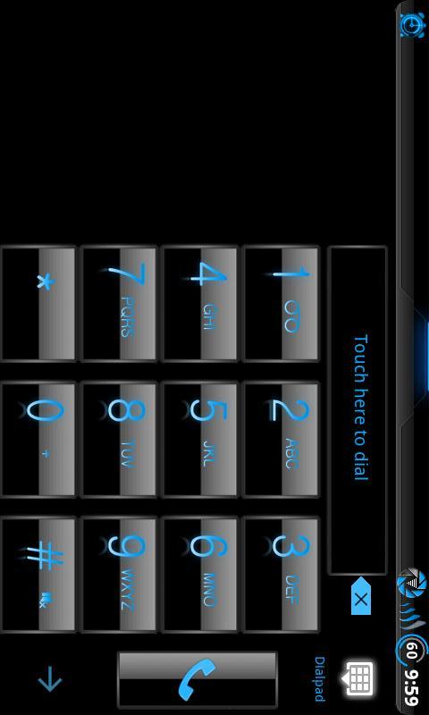 GoContacts Steel Blue Theme截图4