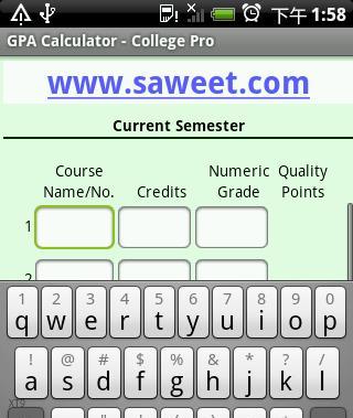 GPA Calculator - College Pro截图1