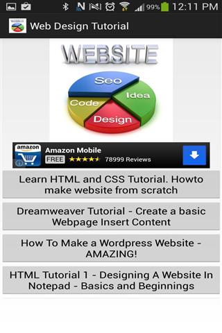 Web Design Tutorial截图2