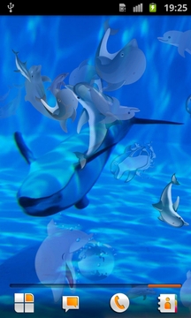 3D jumping dolphin HD Live Wallpaper截图