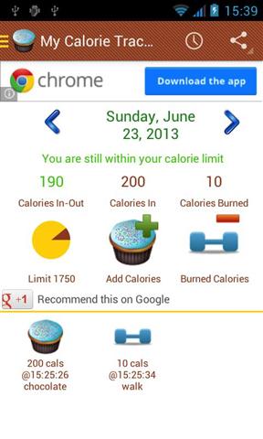 My Calorie Tracker截图2